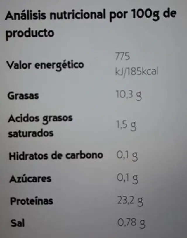 Bonito aceite de oliva virgen extra ecológico nutrition facts table