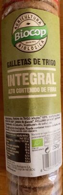 Galletas de trigo integral front packaging