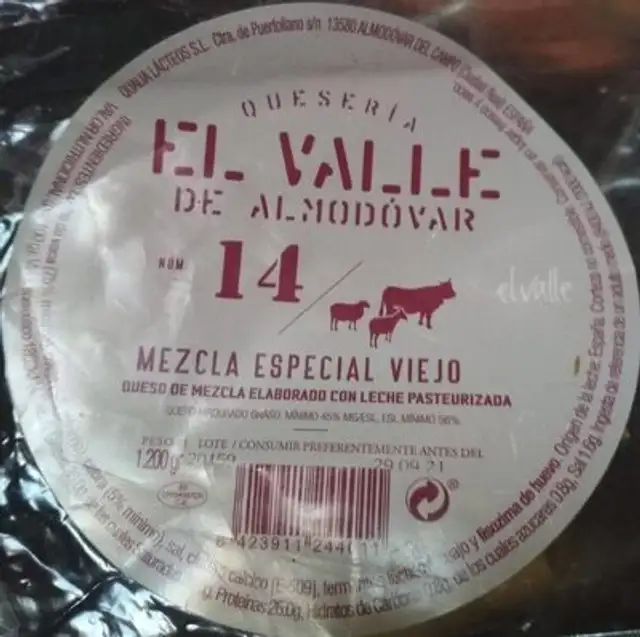 El valle de almodar nutrition facts table