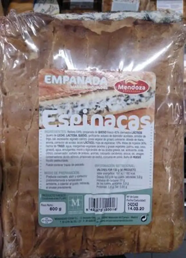Empanada espinacas Mendoza