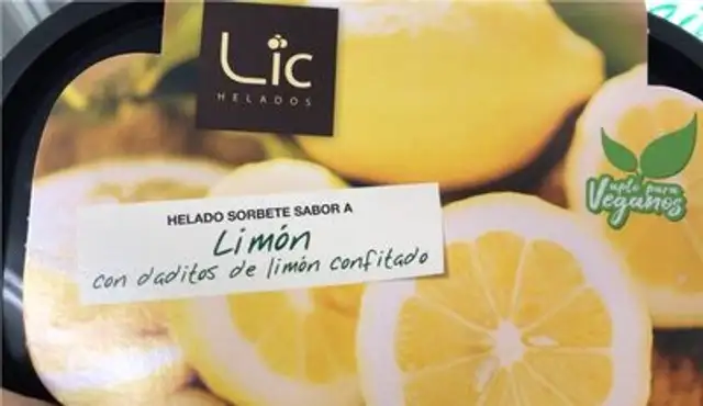 Heladosorbete de limon