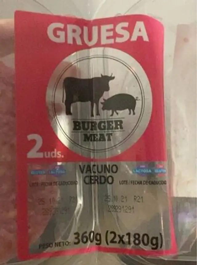 Burger meat vacuno cerdo