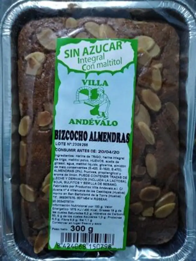 Bizcocho de almendras