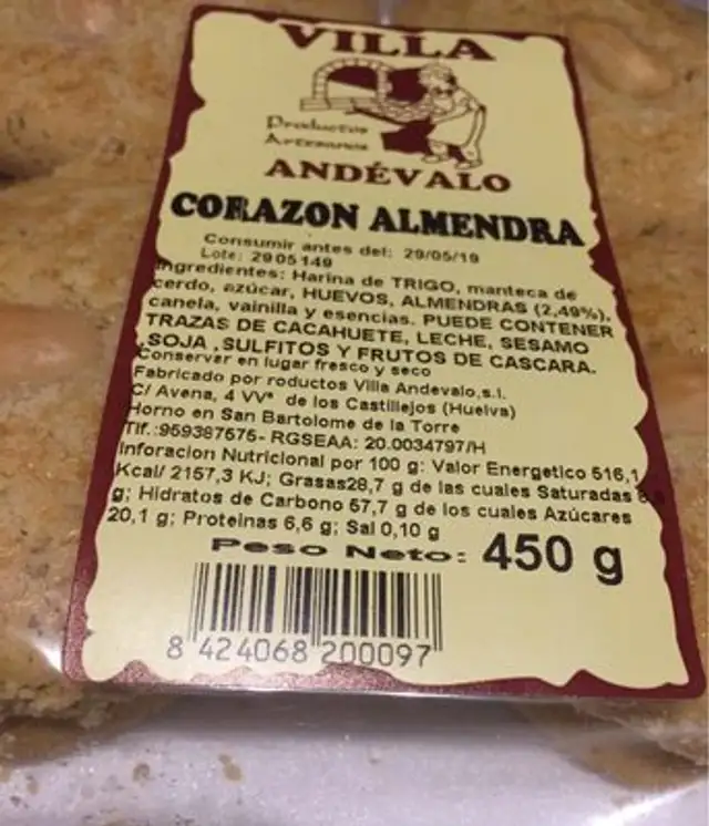 Corazon almendra
