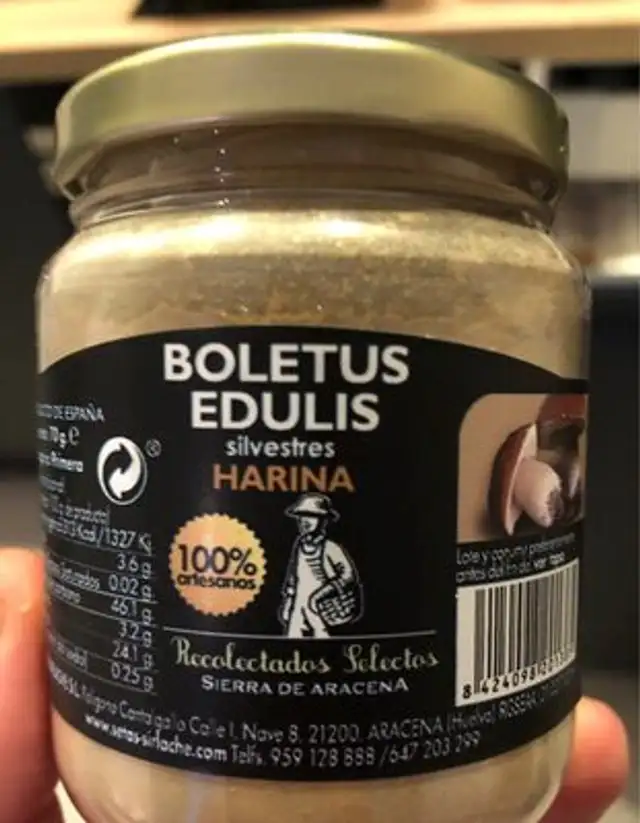 Harina de boletus