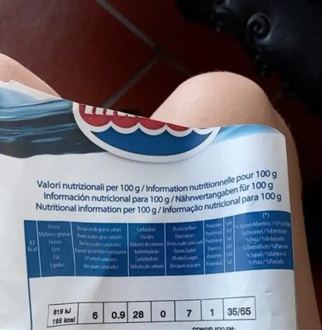 Anelli alla romana nutrition facts table