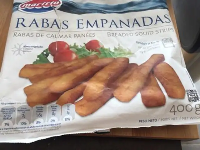 Rabas de calmar panées
