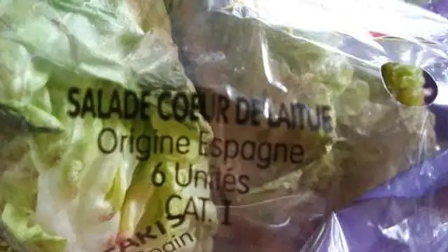 Salade, Coeur de Laitue, Cat.1 ingredients label