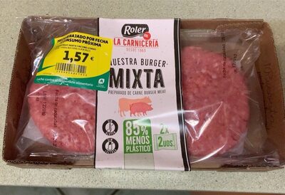 Burger meat mixta vacuno-cerdo
