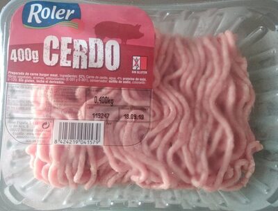 Carne picada de cerdo