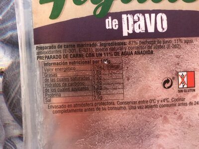 Especial fajitas de pavo