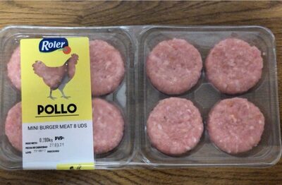 Mini burguer meat 8 uds front packaging