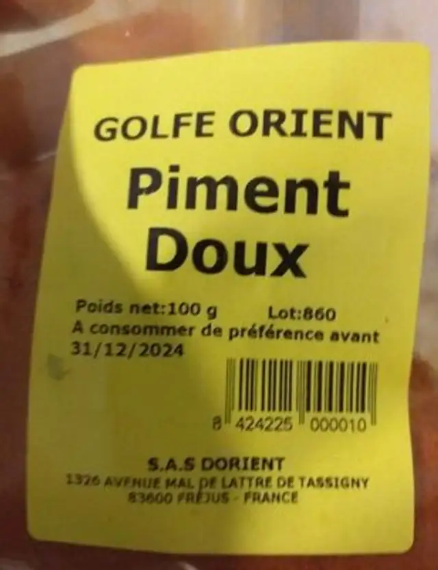 Pimentón doux