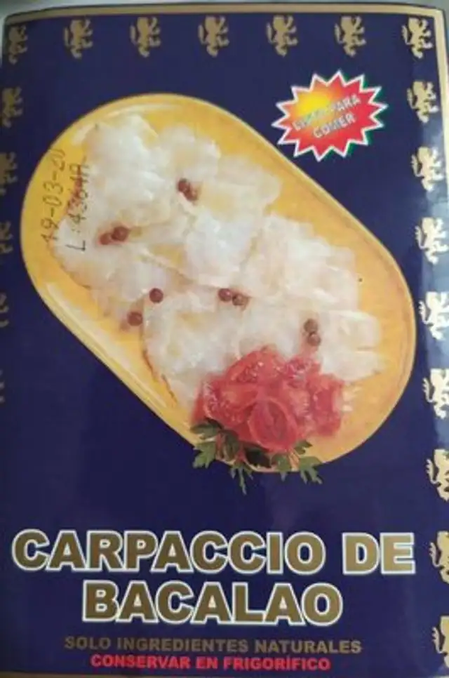 Carpaccio de Bacalao