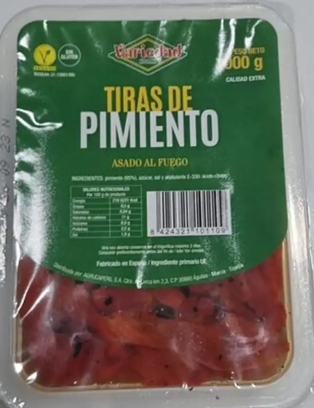 Tiras de pimiento