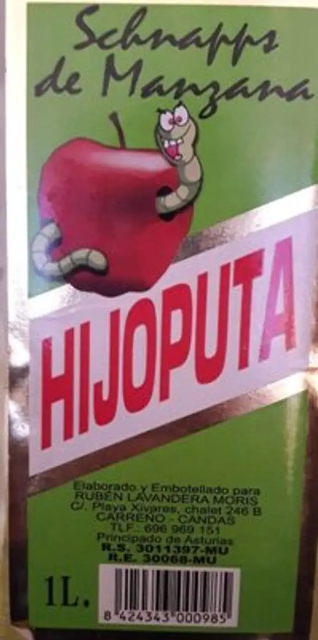 Licor de manzana HIJOPUTA