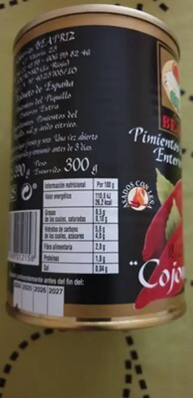 Unknown ingredients label