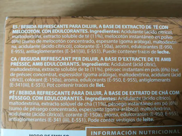 Unknown ingredients label