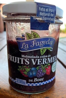 Mermelada extra de frutos rojos del bosque con