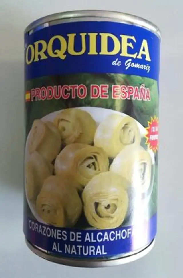 Corazones de alcachofas al natural