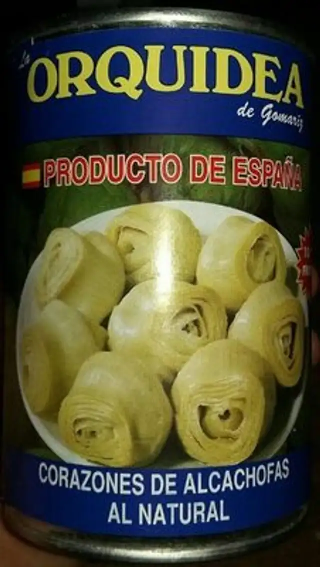 Corazones de alcachofas al natural