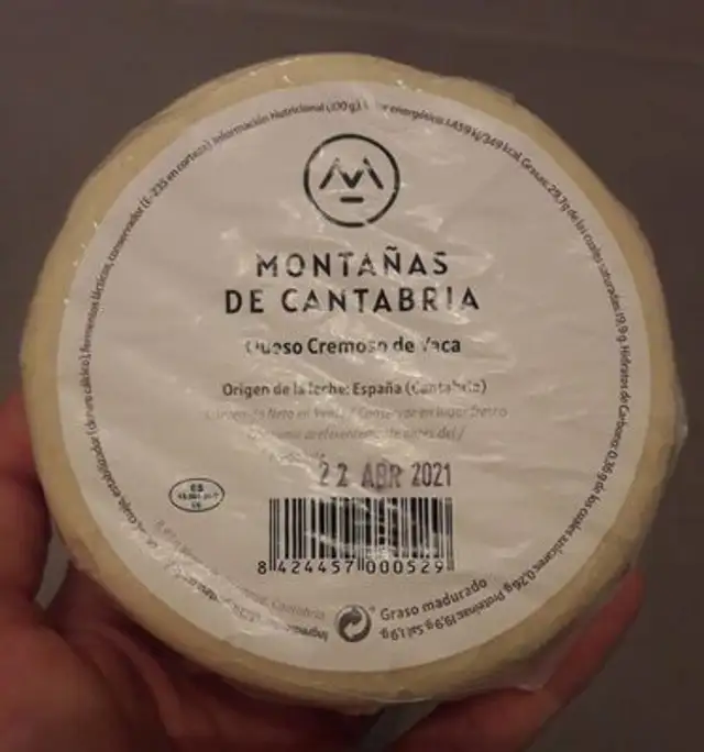 Queso cremoso de vaca