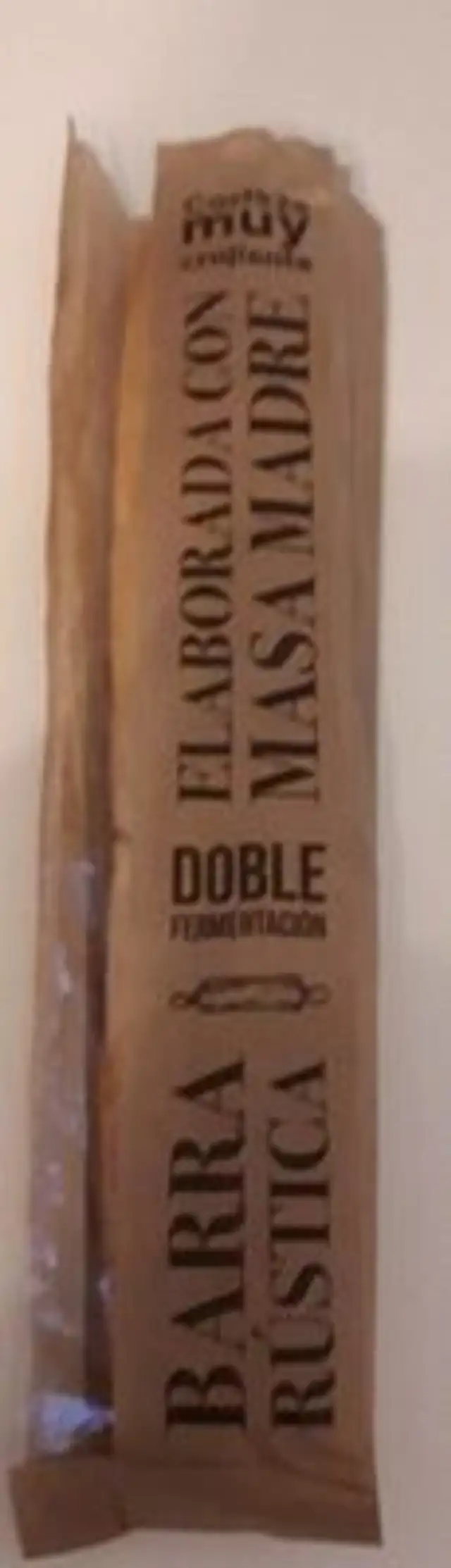 Pan Barra Rústica masa madre doble fermentación