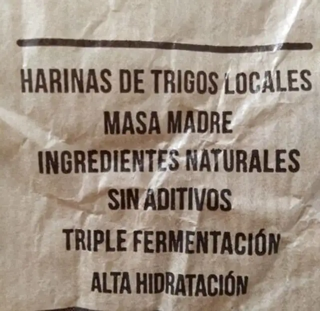 pan hogaza nutrition facts table