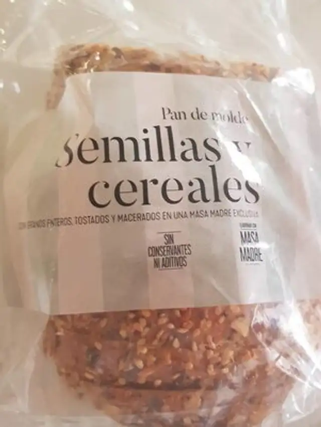 Pan de molde semillas y cereales