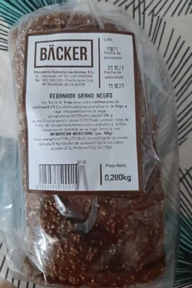Rebanada grano negro