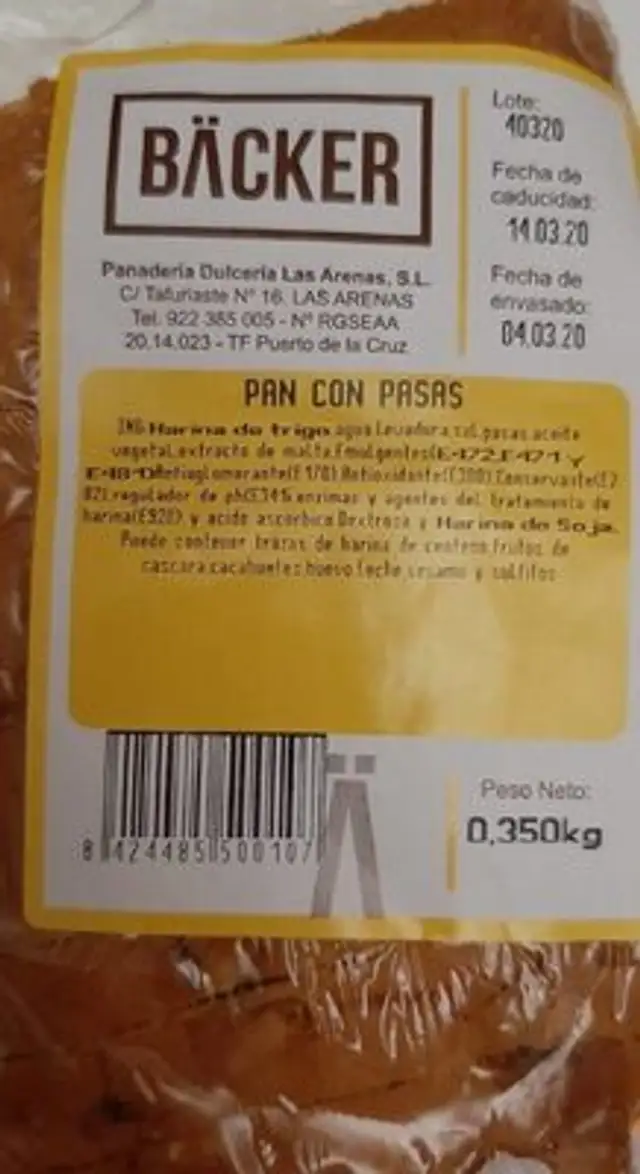 Pan con pasas