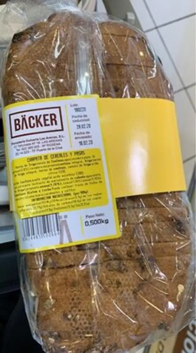 Chapata de cereales y pasas
