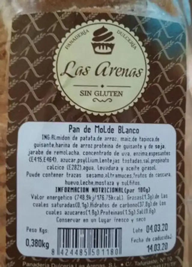 Pan de molde blanco