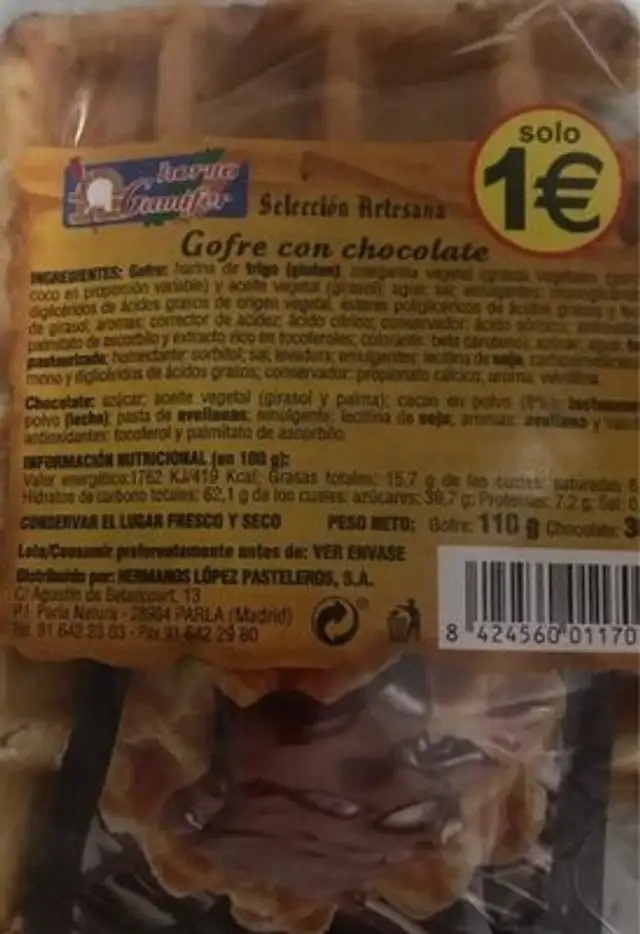 Gofre conChocolate