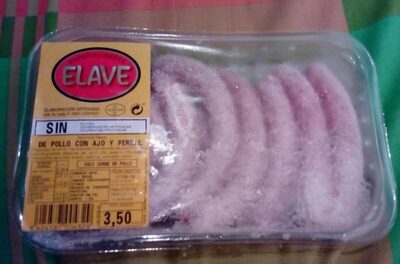 Salchicas de pollo con ajo y perejil