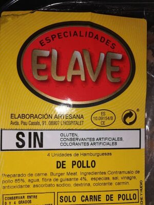 Hamburguesas de pollo