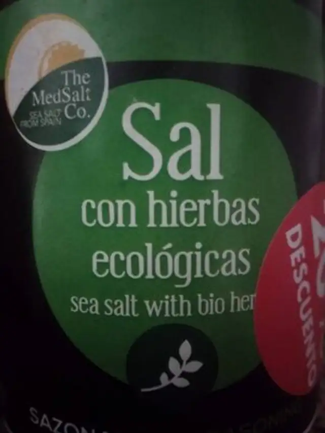 Sal con hierbas ecologicas