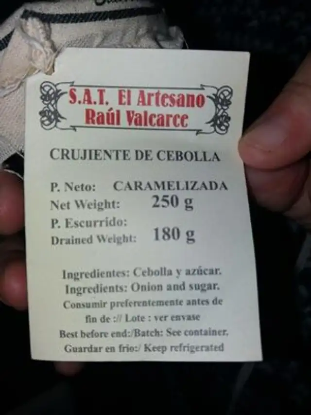 Unknown ingredients label