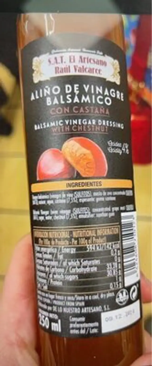 Vinagre balsámico con castaña
