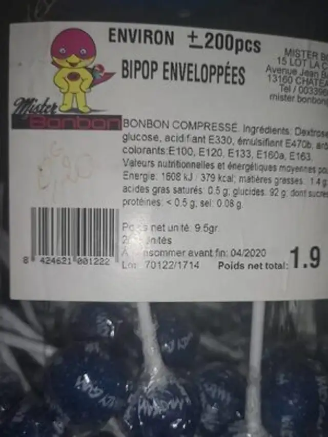 Bipop enveloppé