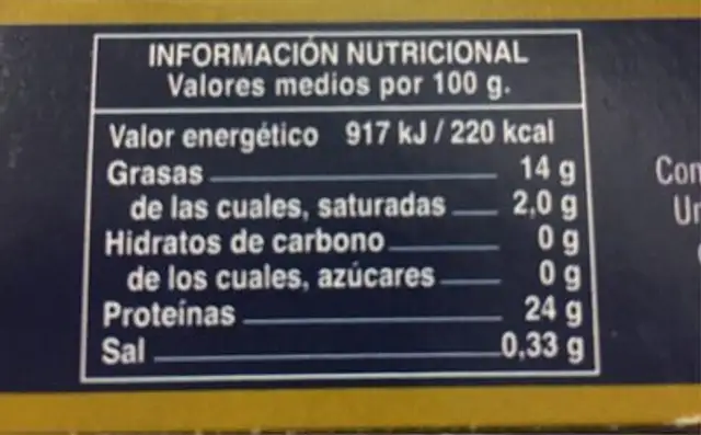 Tacos al estilo Pulpo al ajillo nutrition facts table
