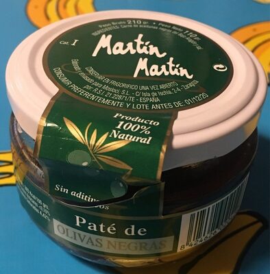 Paté de olivas negras