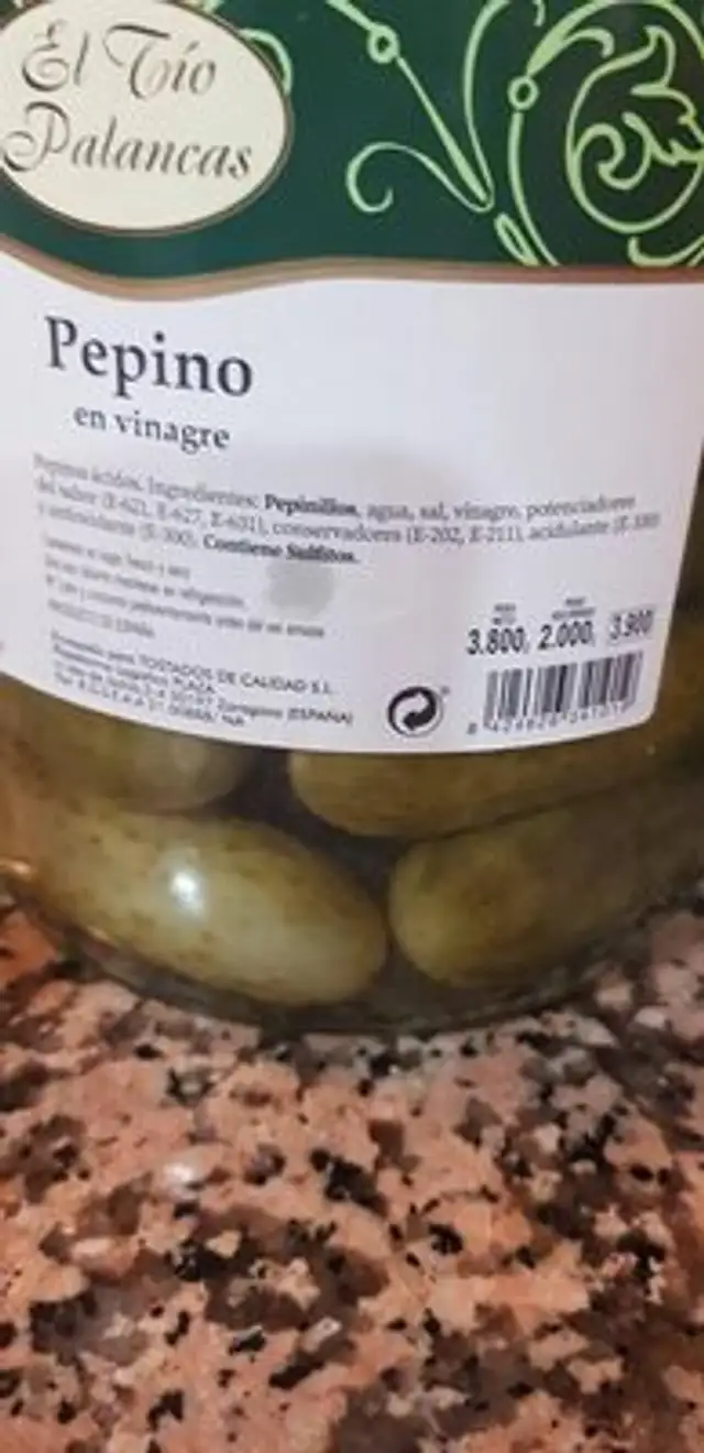 Unknown ingredients label