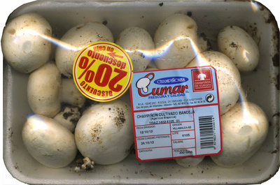 Champiñon cultivado front packaging