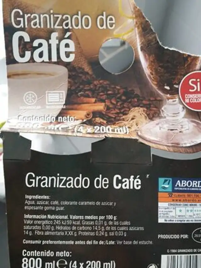 Granizado de café