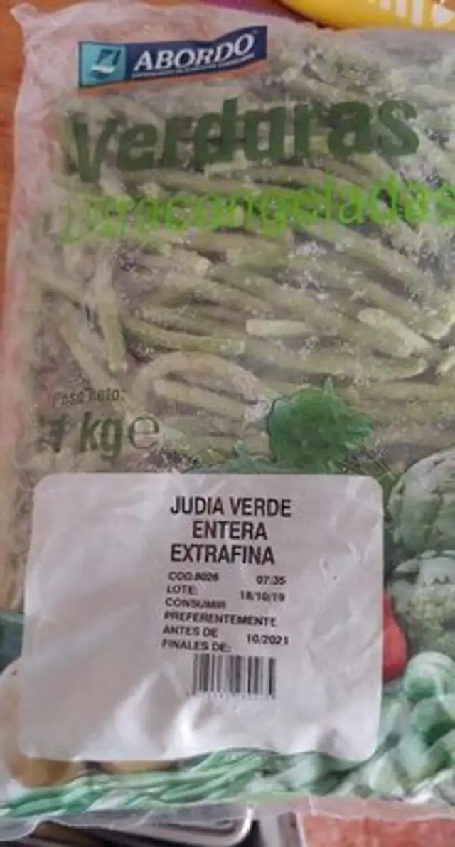 Judía verde entera extrafina