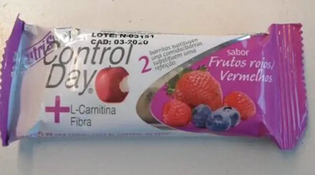 Control day sabor frutos rojos front packaging