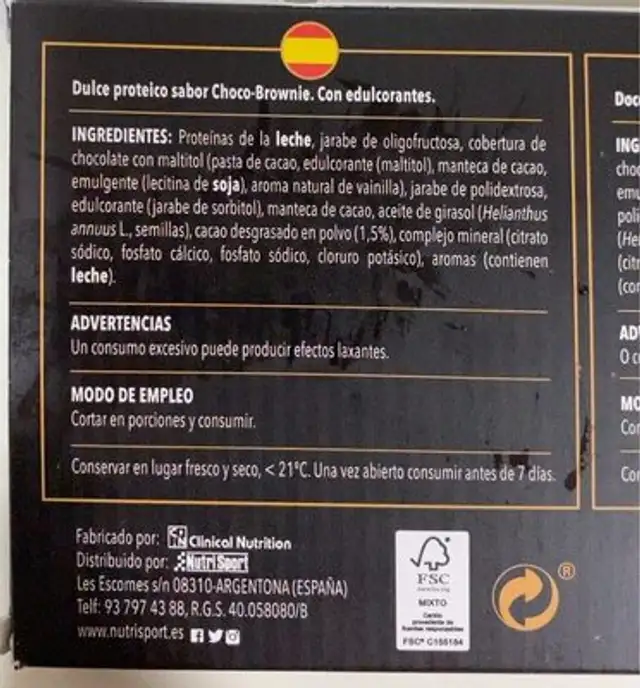 Foodieat nutrition facts table