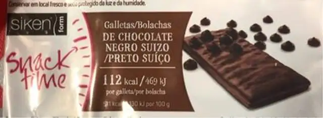 Galletas de chocolate negro suizo