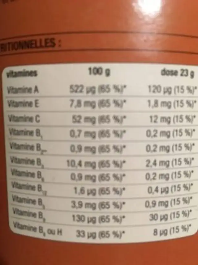 Diafarm Diet SKN Boisson Milk Shake Saveur Chocolat 400G ingredients label